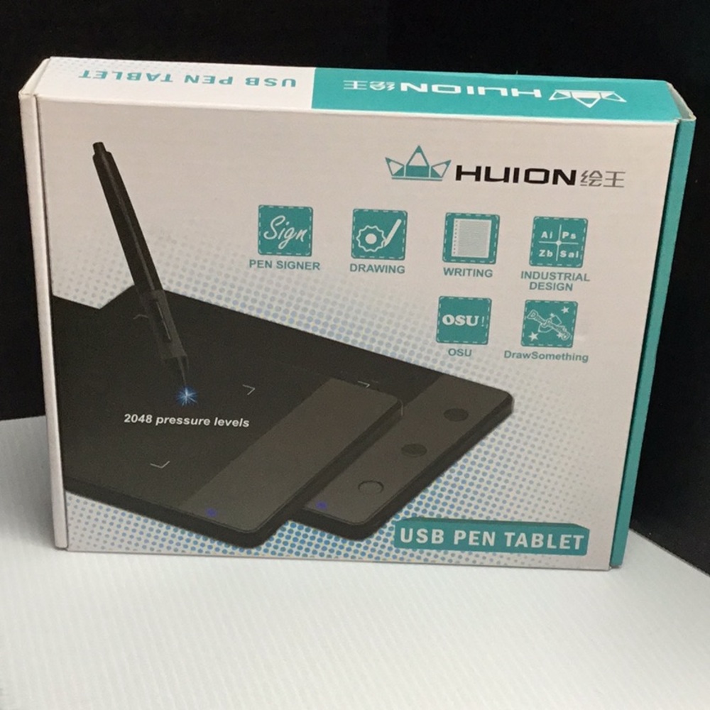 HUION 420 OSU Tablet Graphics Drawing Pen Tablet with Digital Stylus - 4 x 2.23